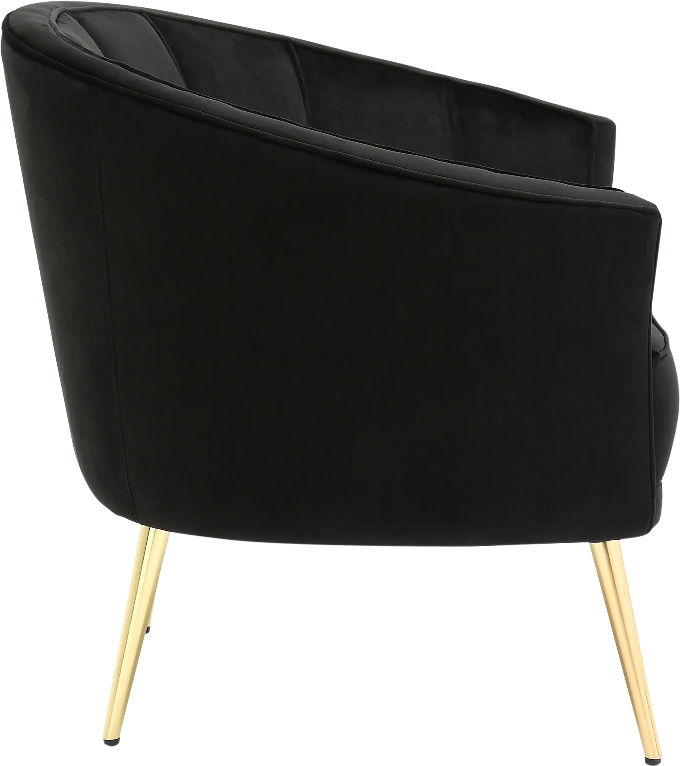 CHR-TANIA AU+BK Tania Black Velvet Glam Accent Chair-3