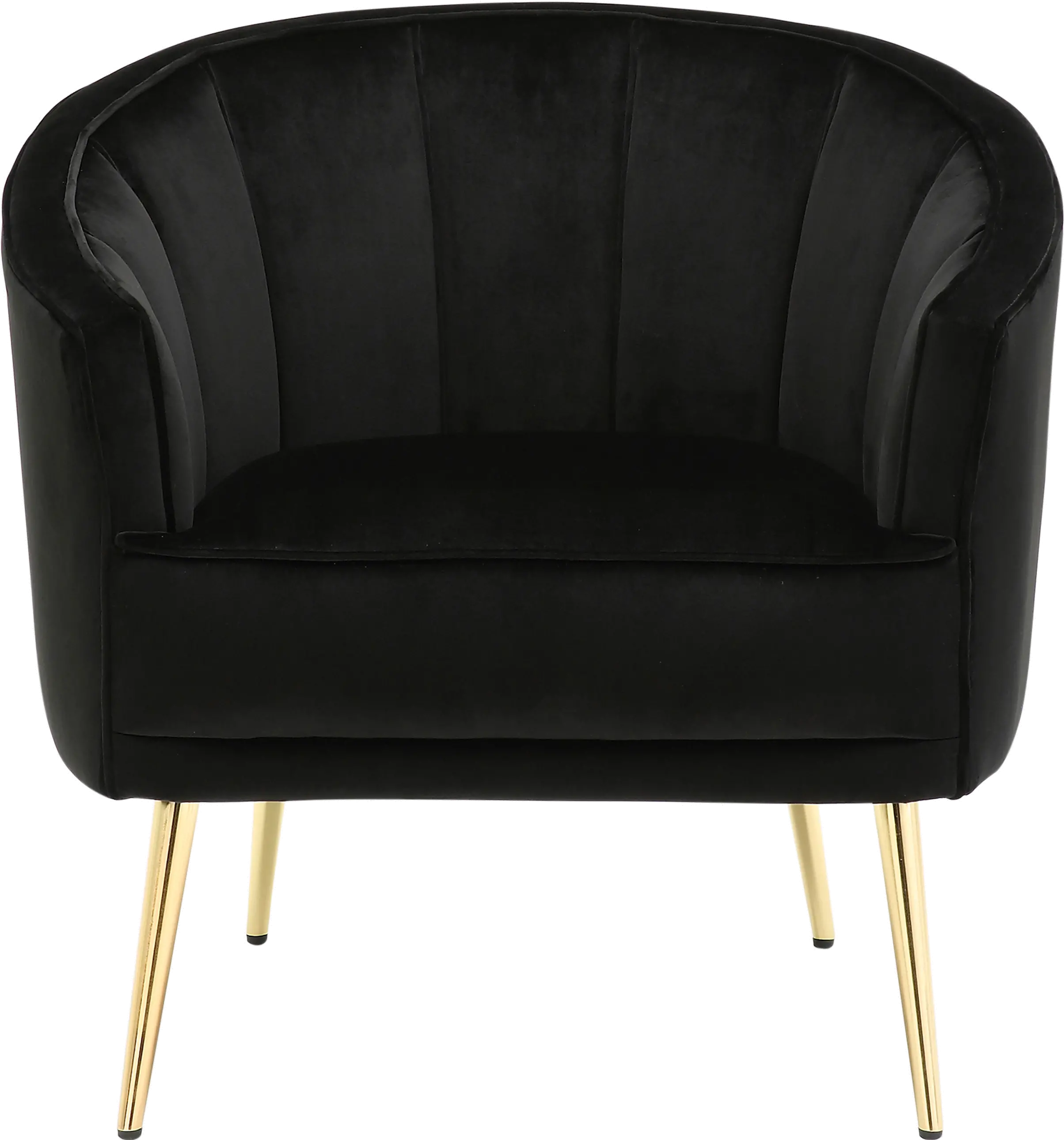 CHR-TANIA AU+BK Tania Black Velvet Glam Accent Chair-5