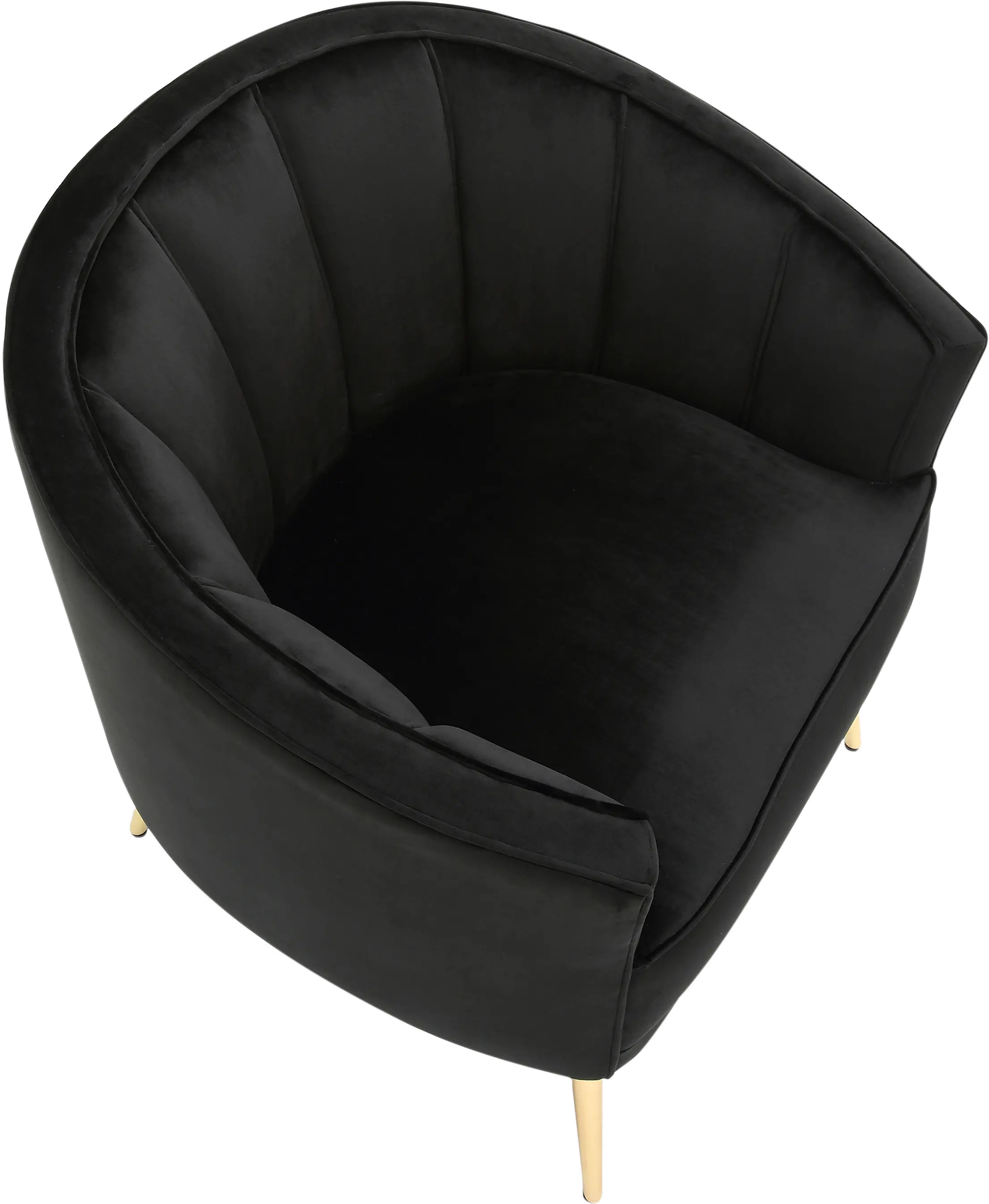 CHR-TANIA AU+BK Tania Black Velvet Glam Accent Chair-6
