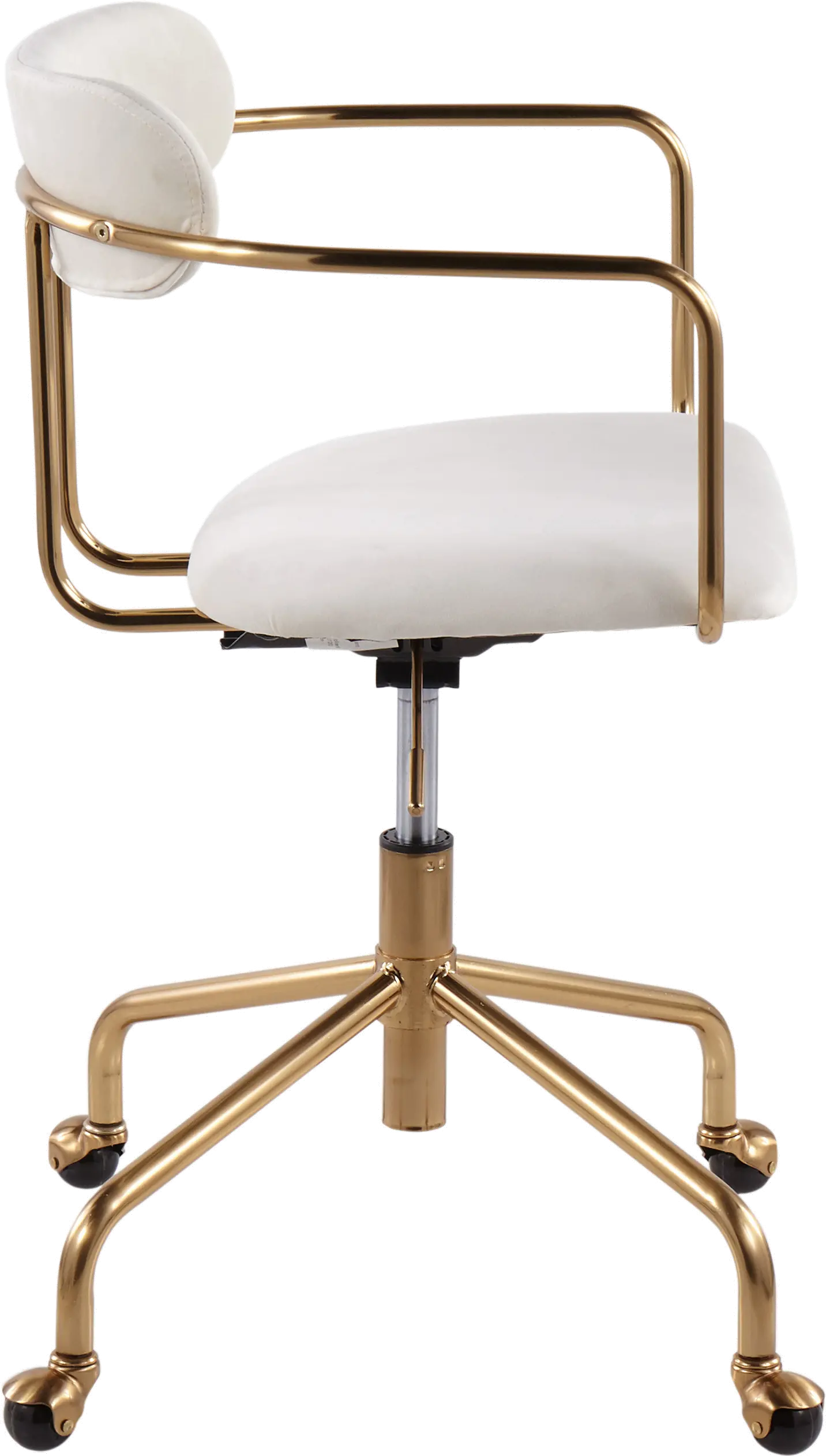 OC-DEMI AUVCR Cream Velvet Office Chair - Demi-3