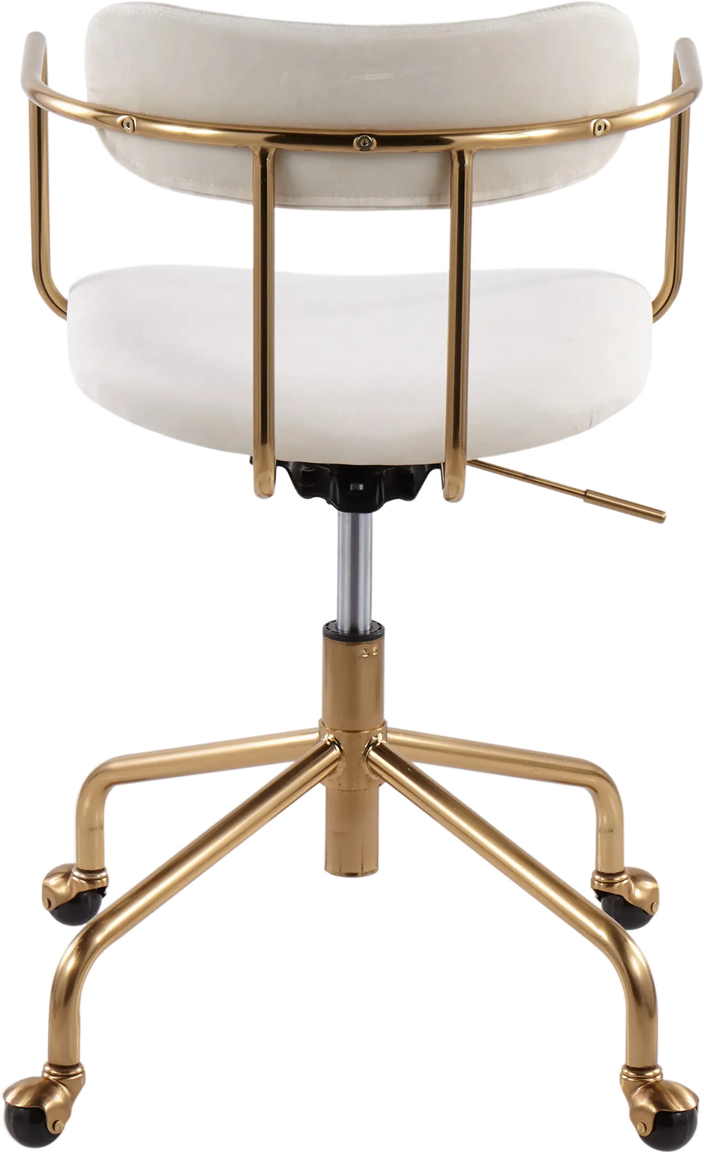 OC-DEMI AUVCR Cream Velvet Office Chair - Demi-4