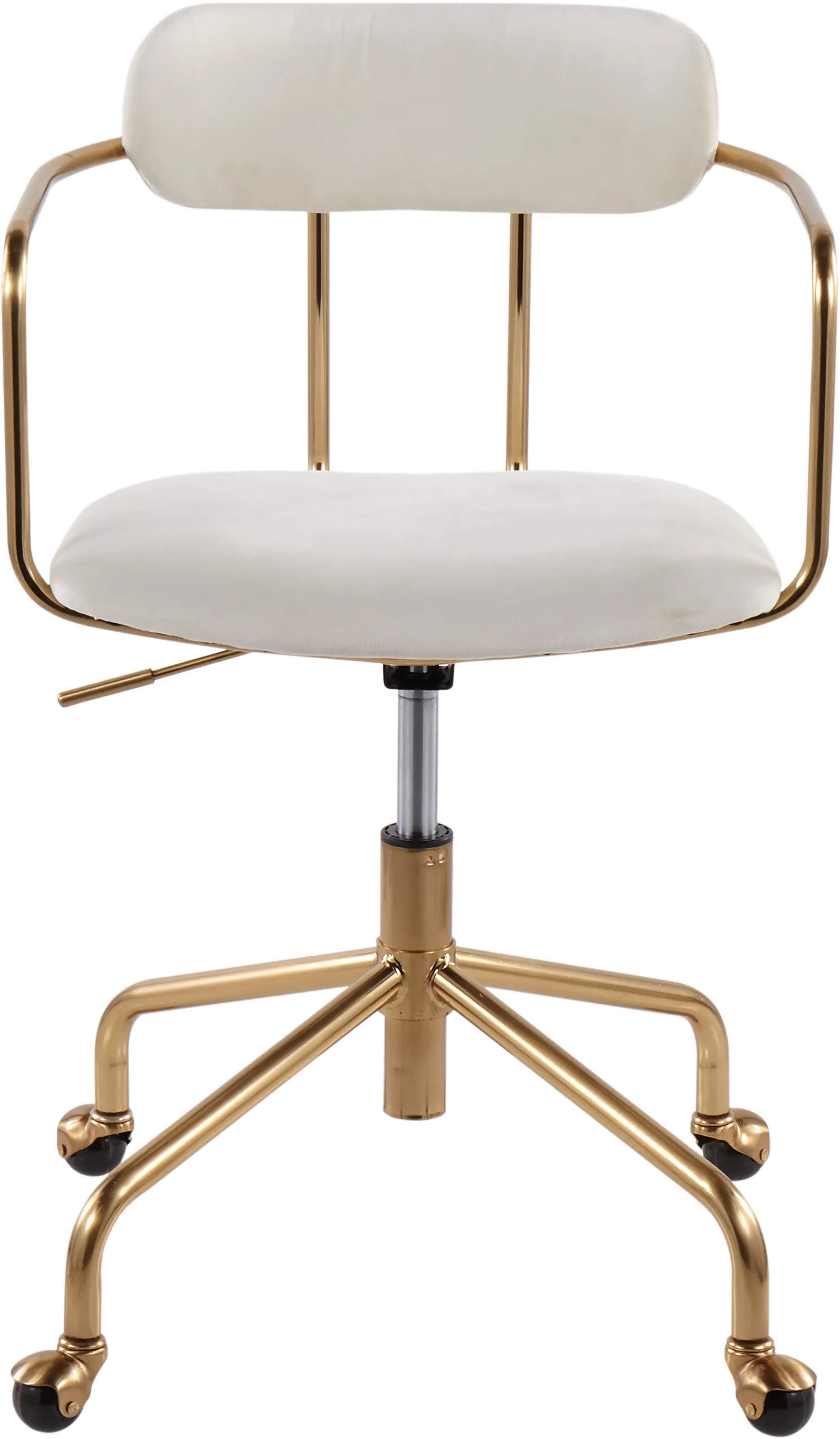 OC-DEMI AUVCR Cream Velvet Office Chair - Demi-5