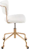 OC-TANIA AUVCR White Velvet Task Chair - Tania