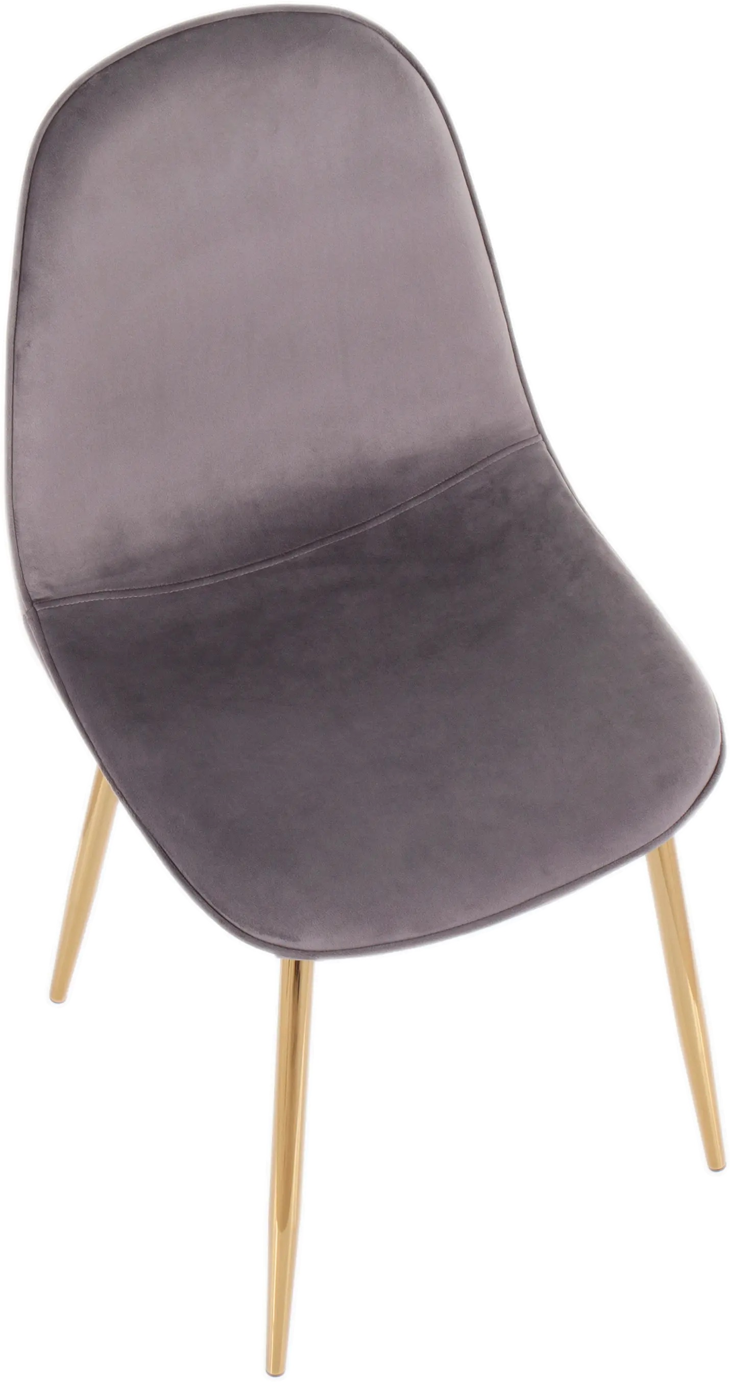 CH-PEBBLE AUVGY2 Contemporary Gray and Gold Dining Room Chair (Set of 2) - Pebble-6