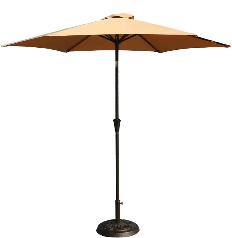 Taupe 9' Pole Umbrella with Bag