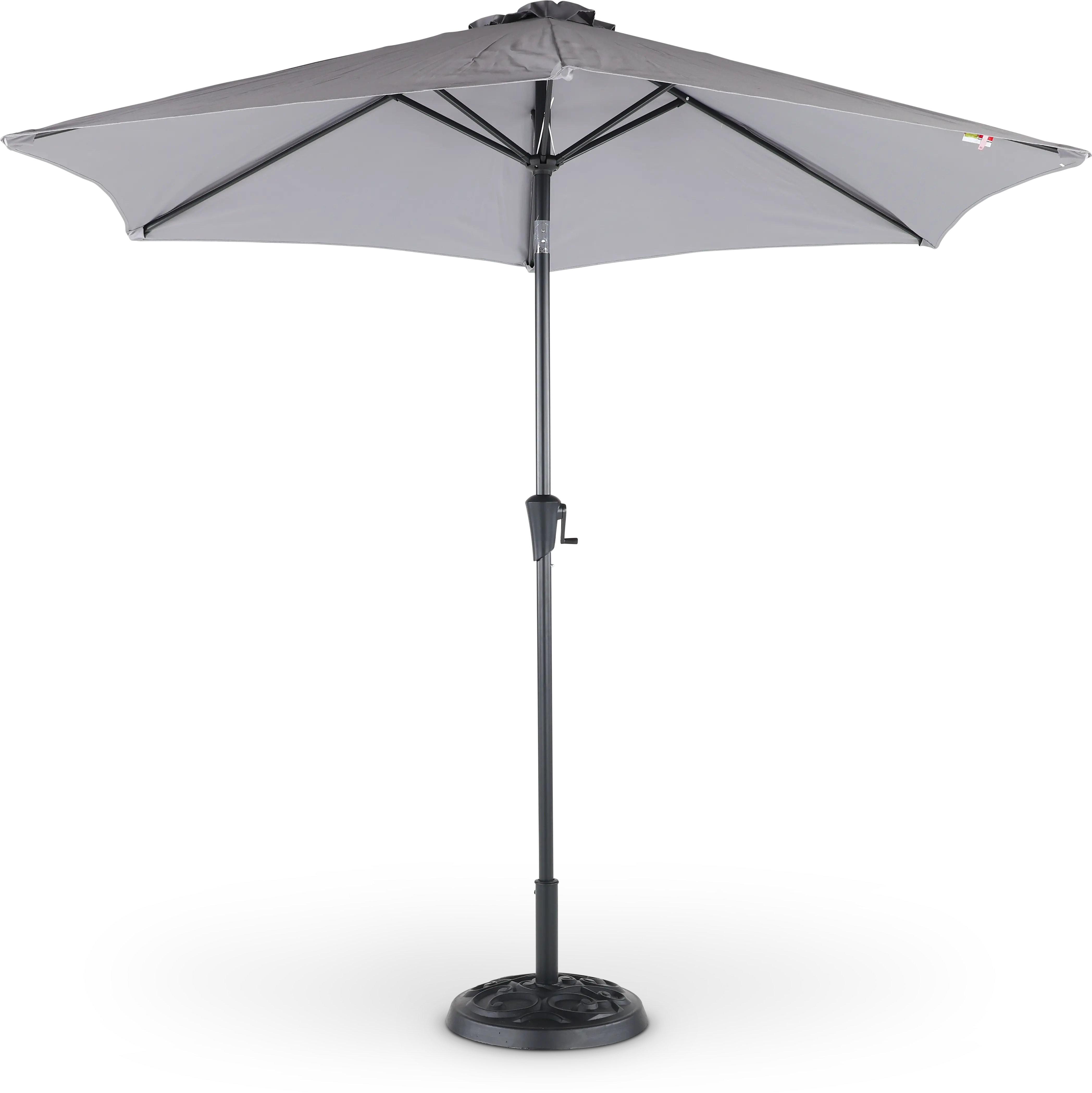 Gray 9' Pole Umbrella with Bag-2