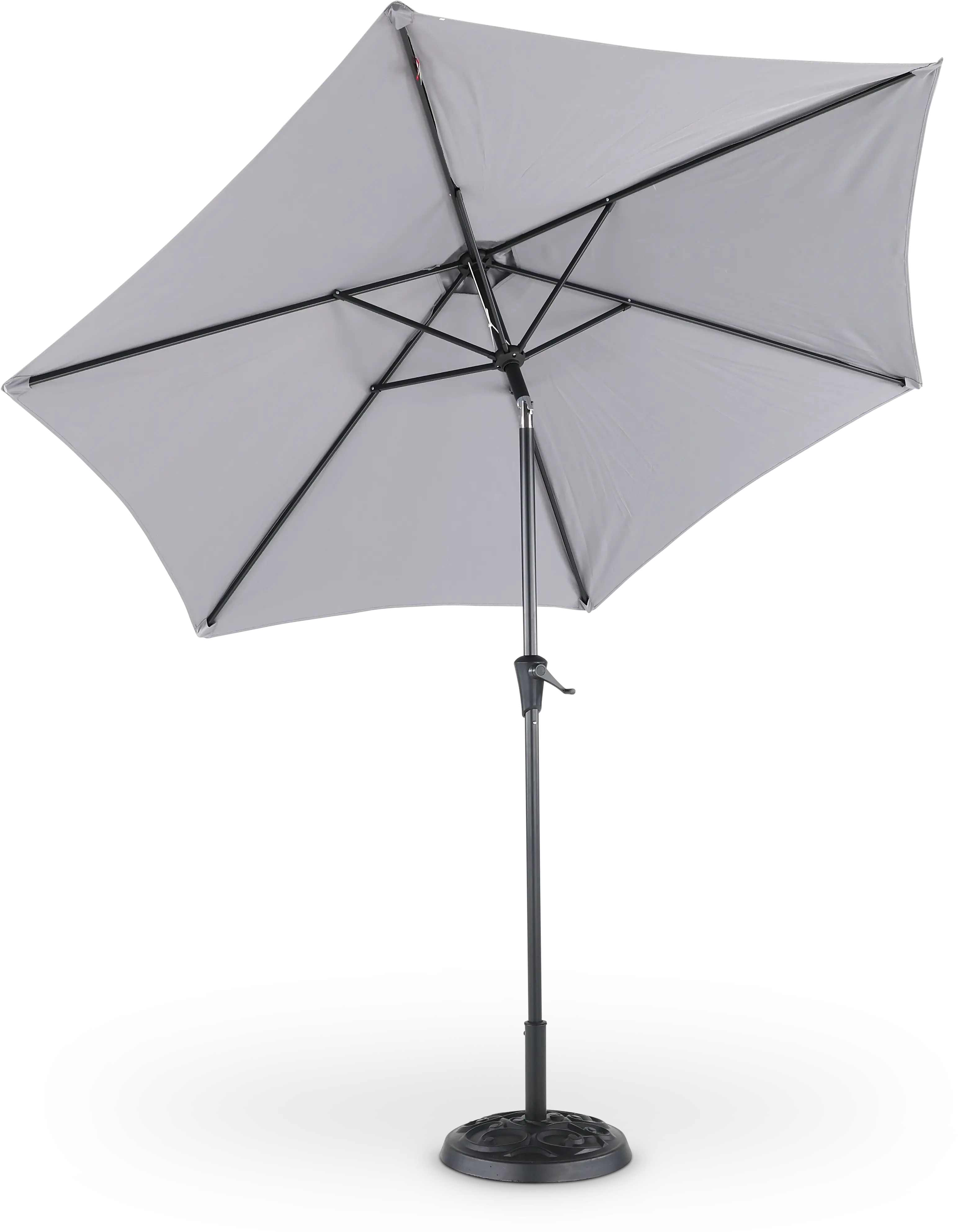 Gray 9' Pole Umbrella with Bag-4