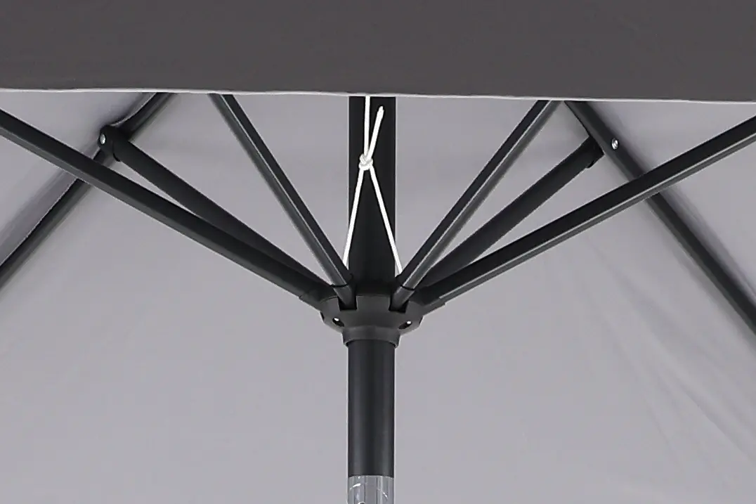 Gray 9' Pole Umbrella with Bag-6