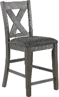 Carson Gray Upholstered Counter Height Stool
