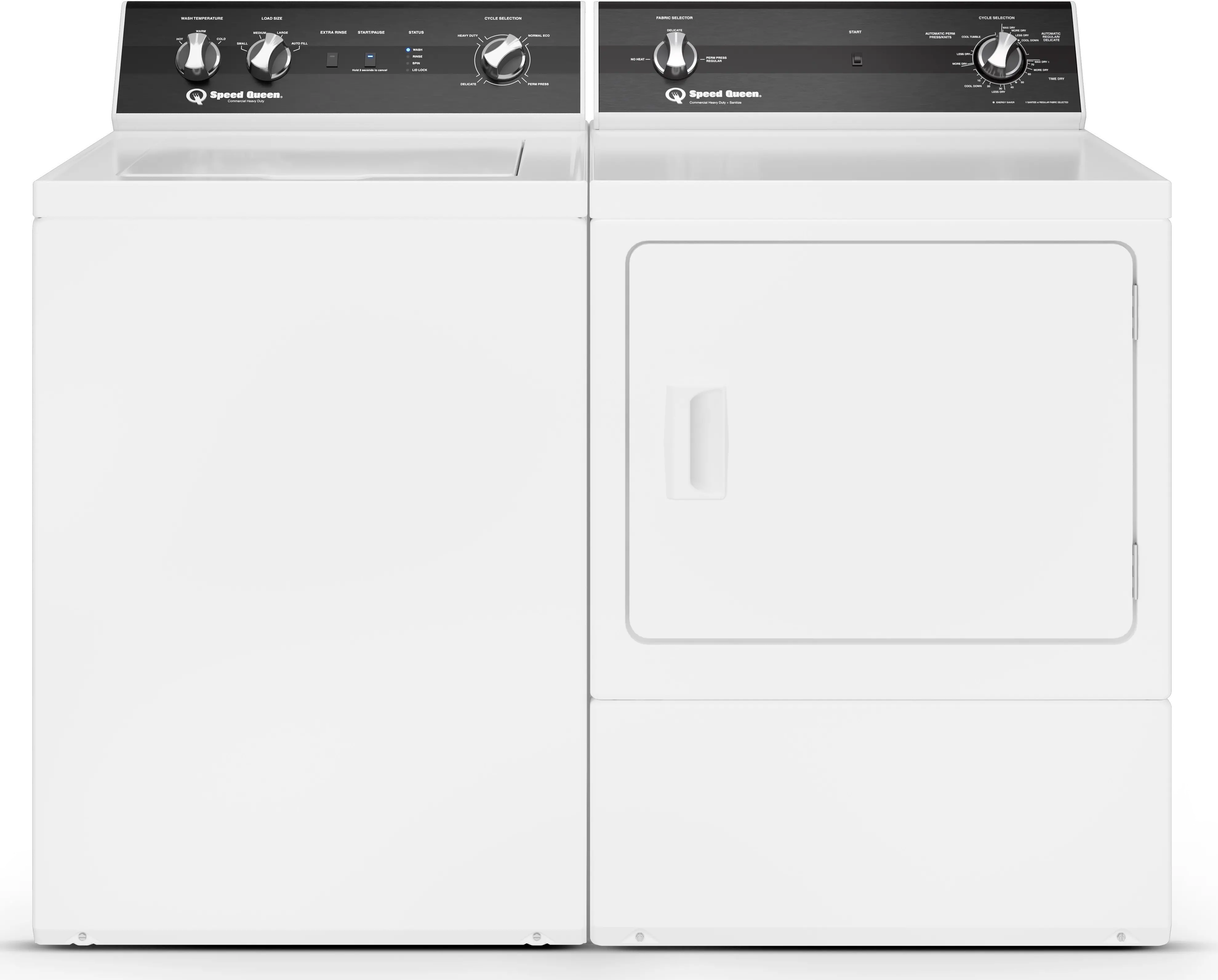 .SPQ-W/W-3003-ELE-PR Speed Queen Electric Washer and Dryer Set - TR3, White-2