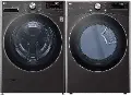 .LG-BST-4200-GAS--PR LG Black Steel Front Load Washer and Gas Dryer Pair - 4200