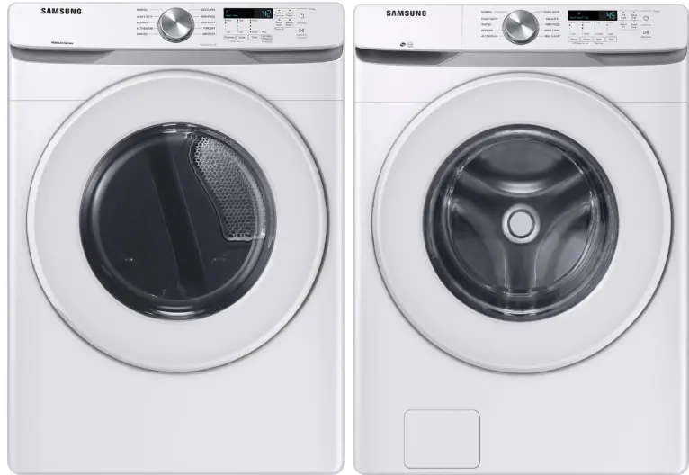 .SUG-W/W-6000-GAS-PR Samsung White Gas Laundry Pair - 6000W-1