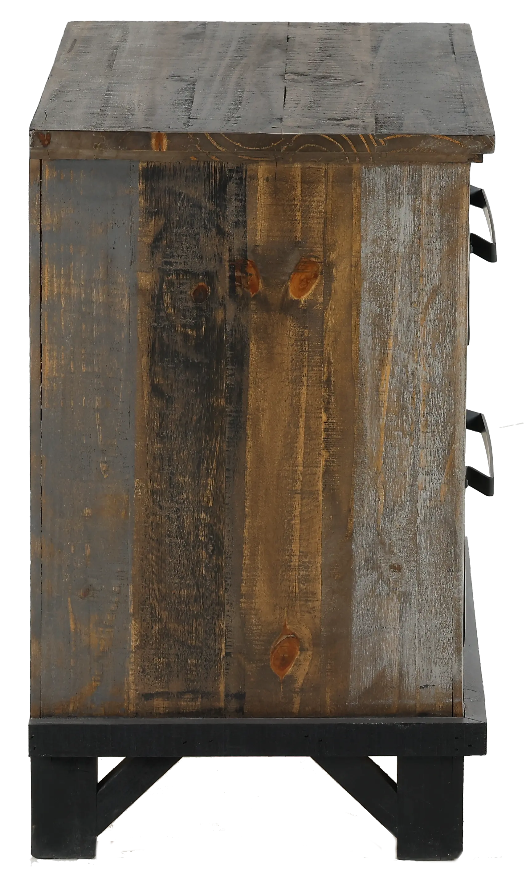 Loft Rustic Pine Nightstand-4