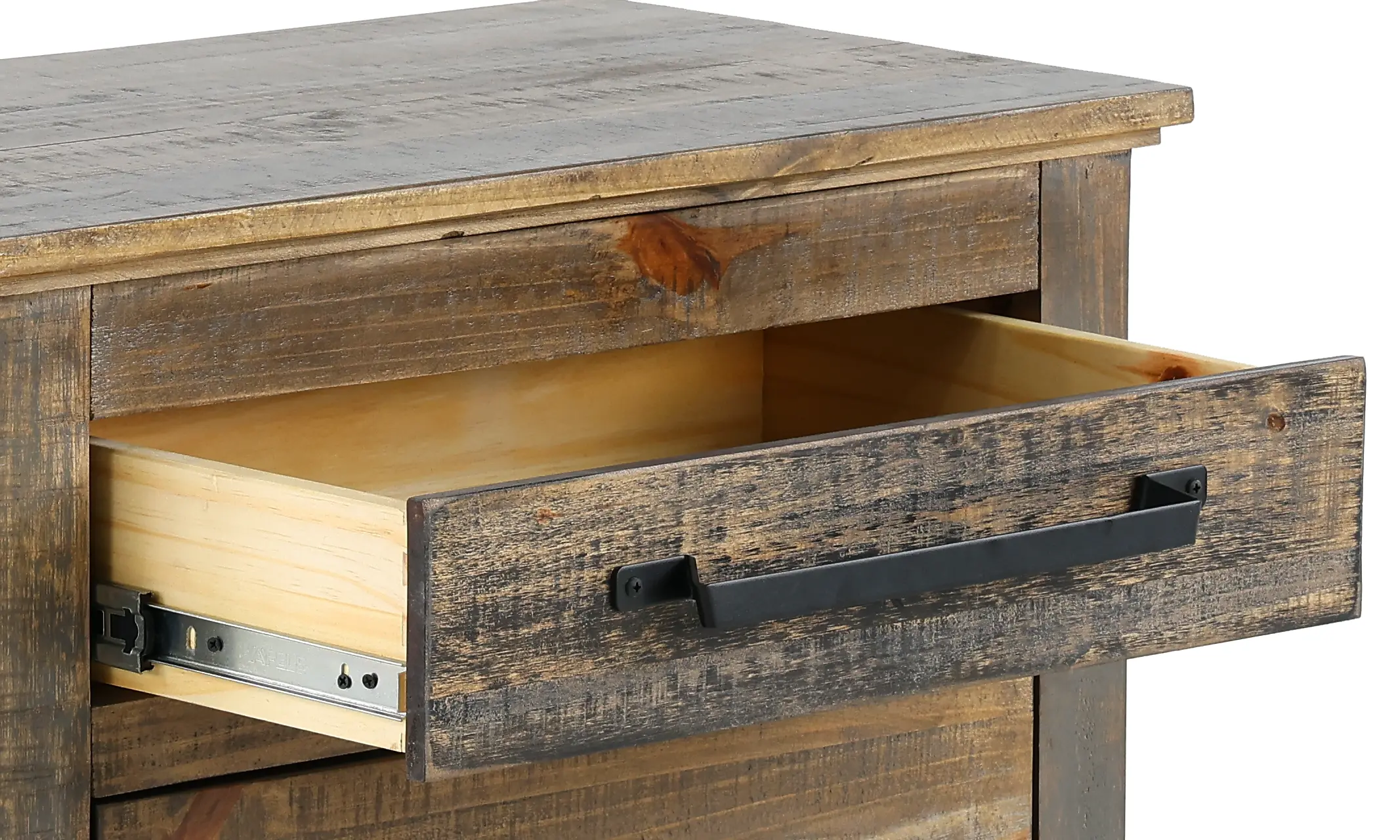 Loft Rustic Pine Nightstand-6