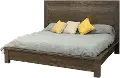 Loft Rustic Pine Queen Platform Bed