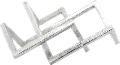 14 Inch Silver Metal Geometric Tabletop Sculpture