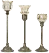 24  Glass and Metal Candleholder - Marigold