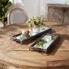 22  Iron Mirrored Tray - Ivory