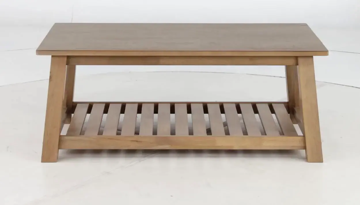 Riverside Burlap Brown Coffee Table-6
