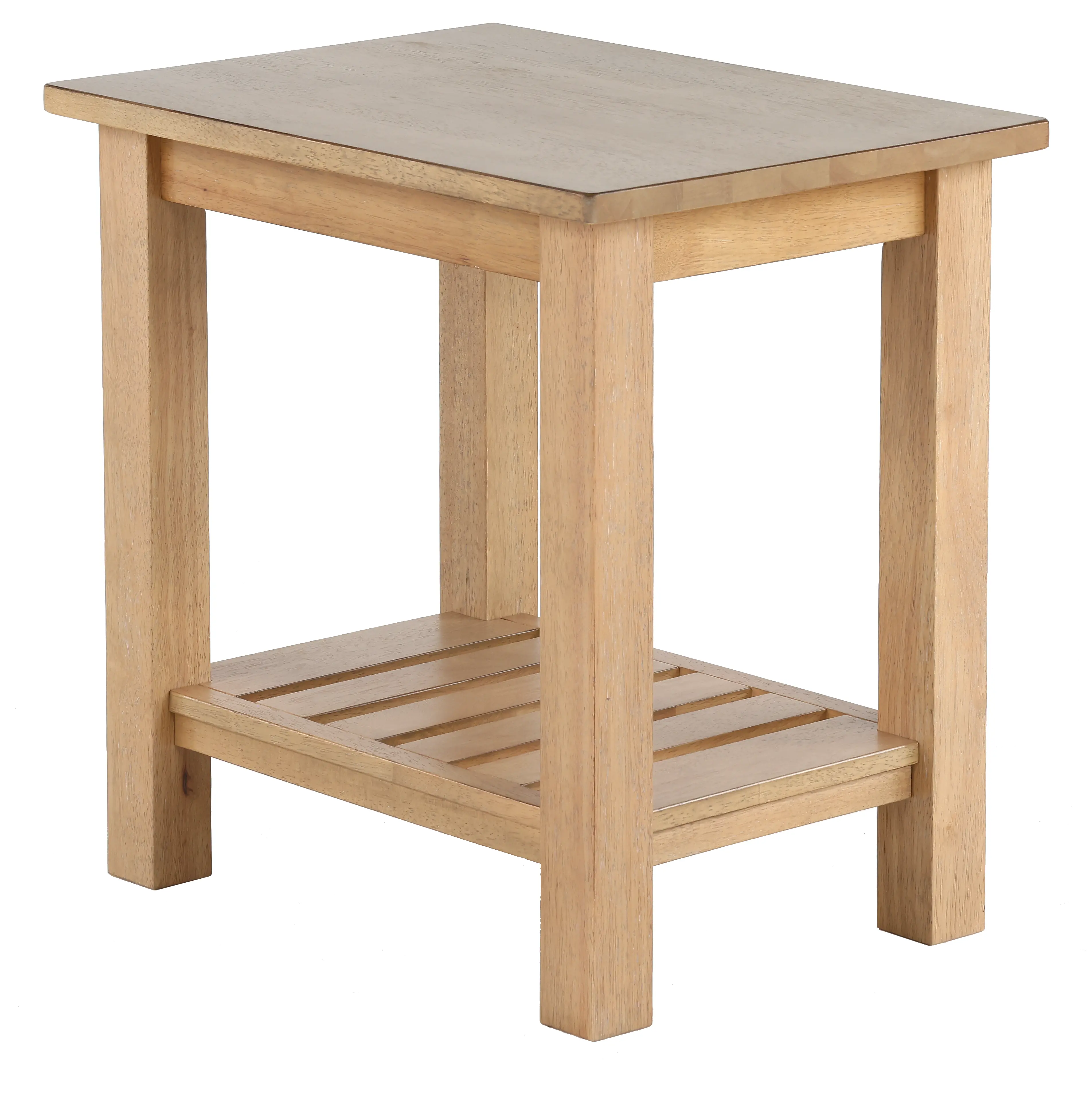 Riverside Burlap Brown End Table-1