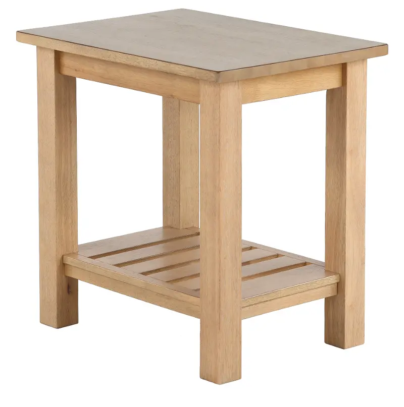 Riverside Burlap Brown End Table