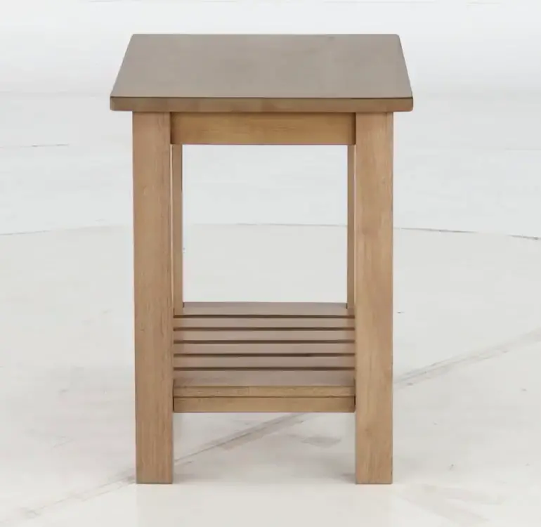 Riverside Burlap Brown End Table-7