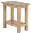 Riverside Burlap Brown Chairside Table