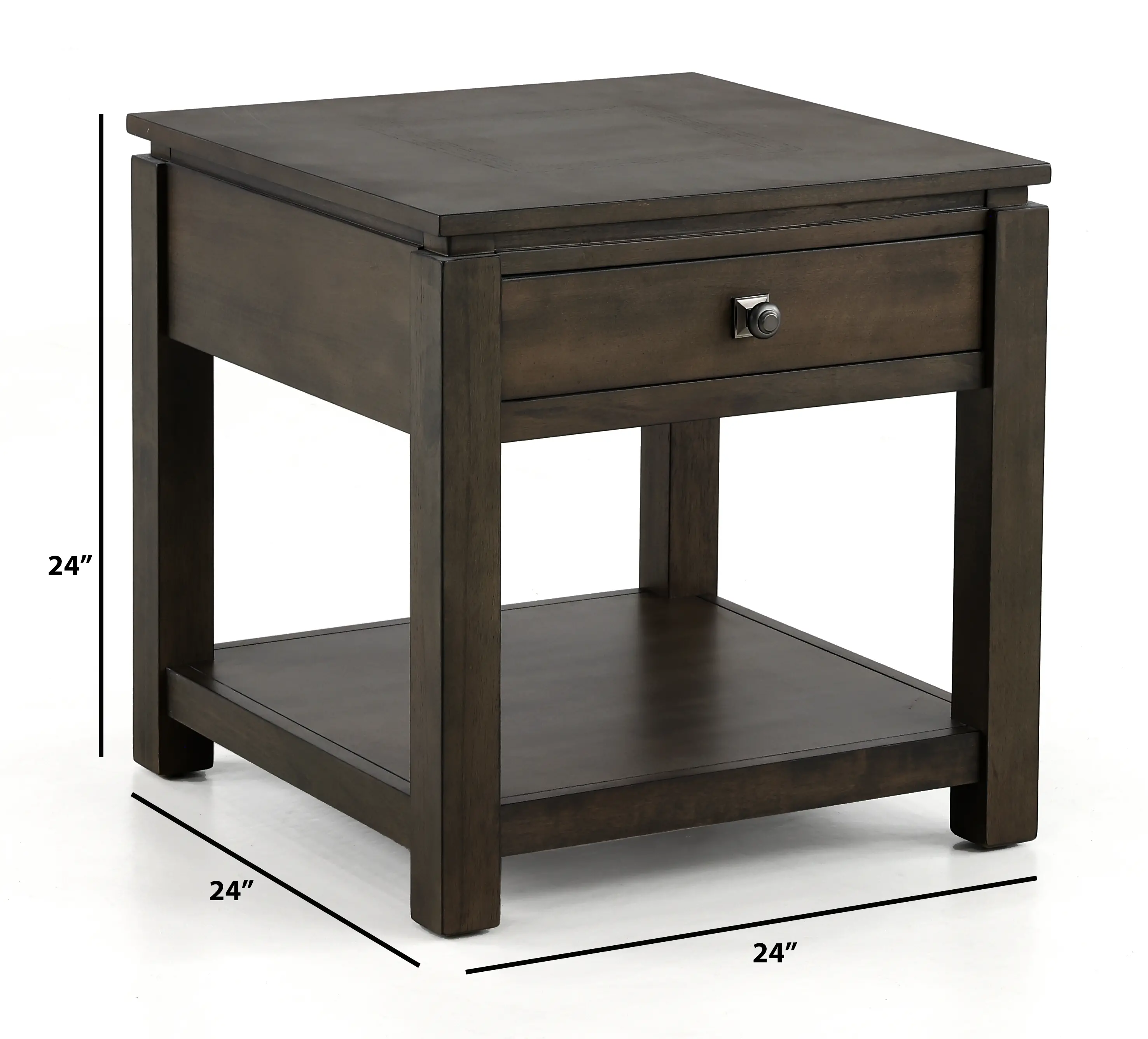 Hartford Brown End Table-3