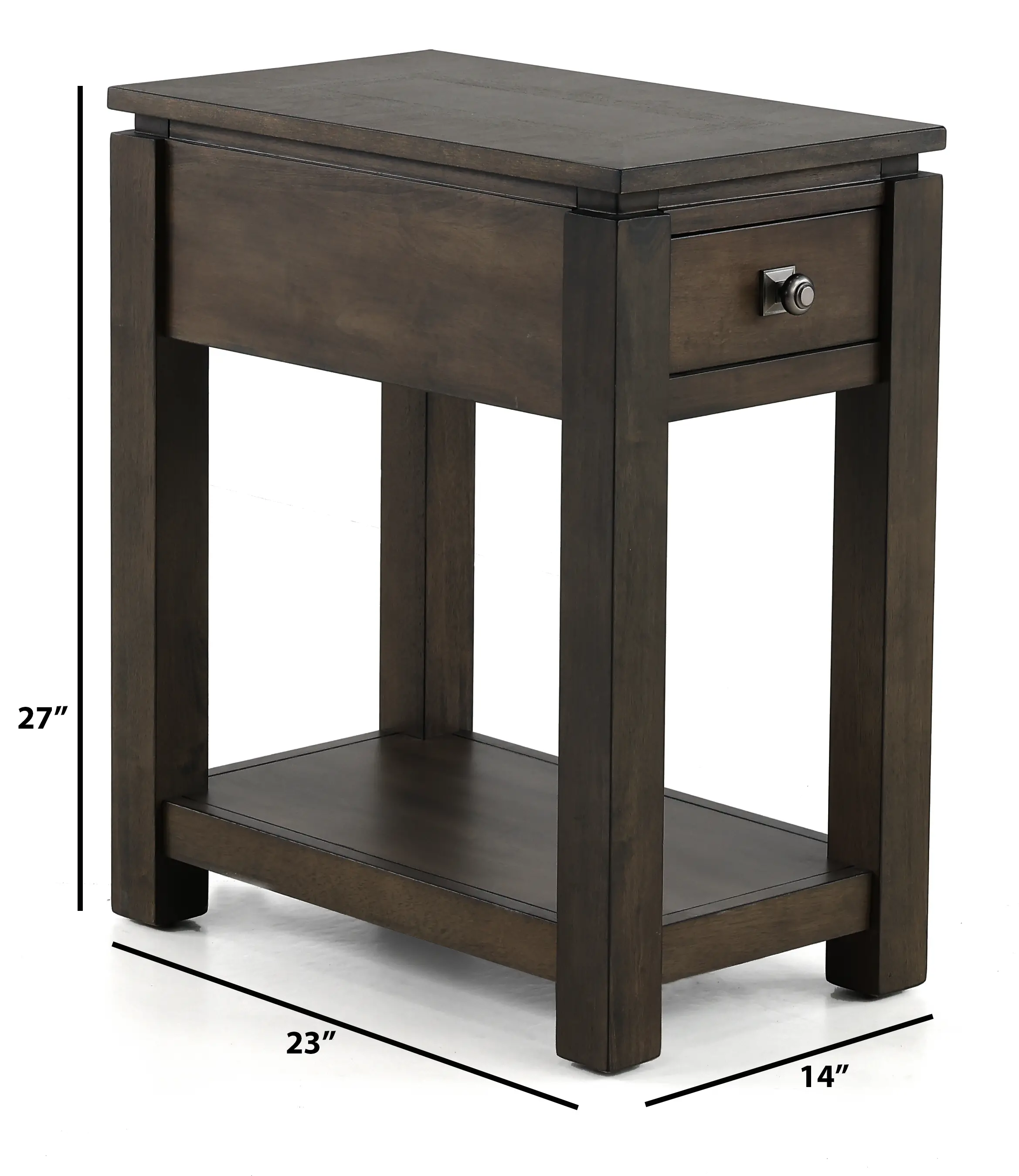 Hartford Brown Side Table-3