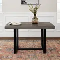 TW52DSWGY Durange Rustic Gray Dining Room Table - Walker Edison