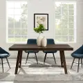 TW70TRSDBO Dark Brown Trestle Dining Room Table - Walker Edison
