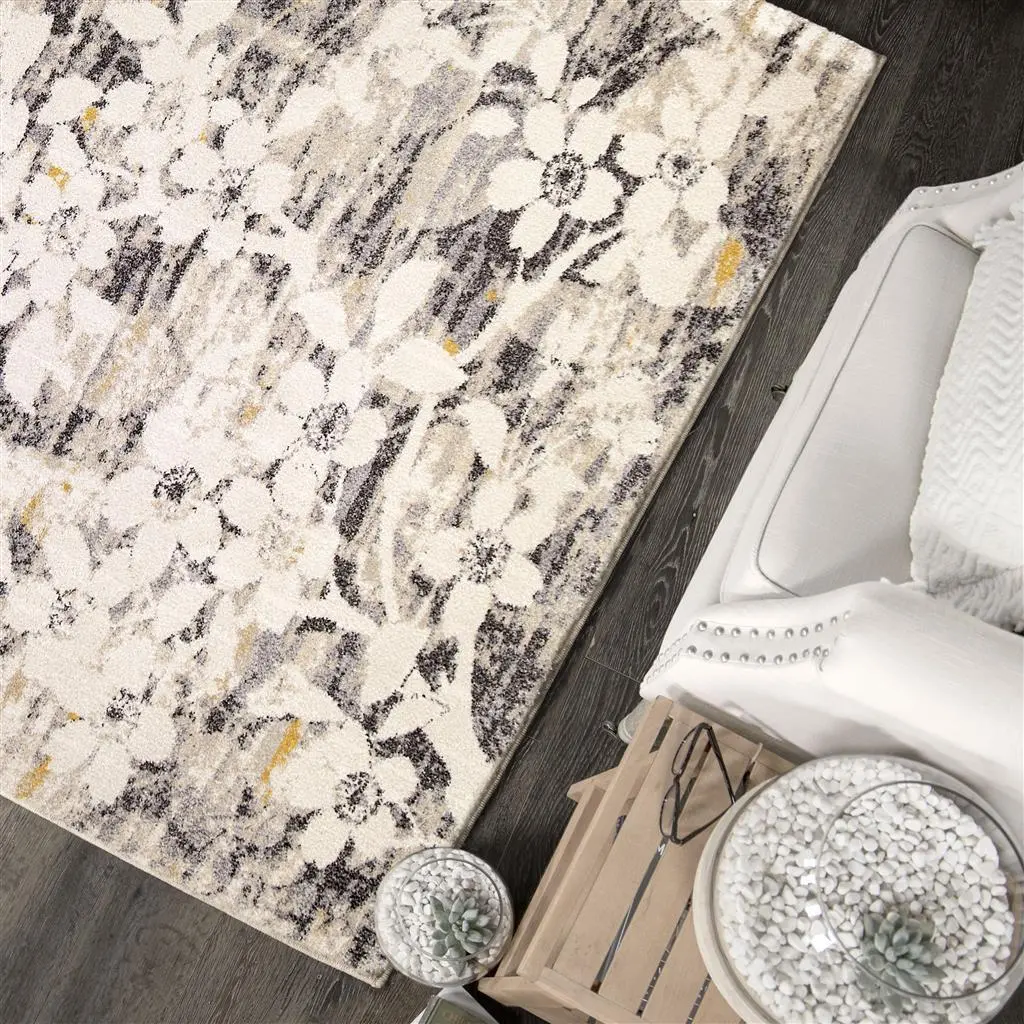 9501/5X8-ASIANGARDEN Studio 5 x 8 Asian Garden Light Gray Area Rug-2