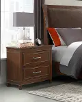 La Jolla Contemporary Walnut Brown Nightstand