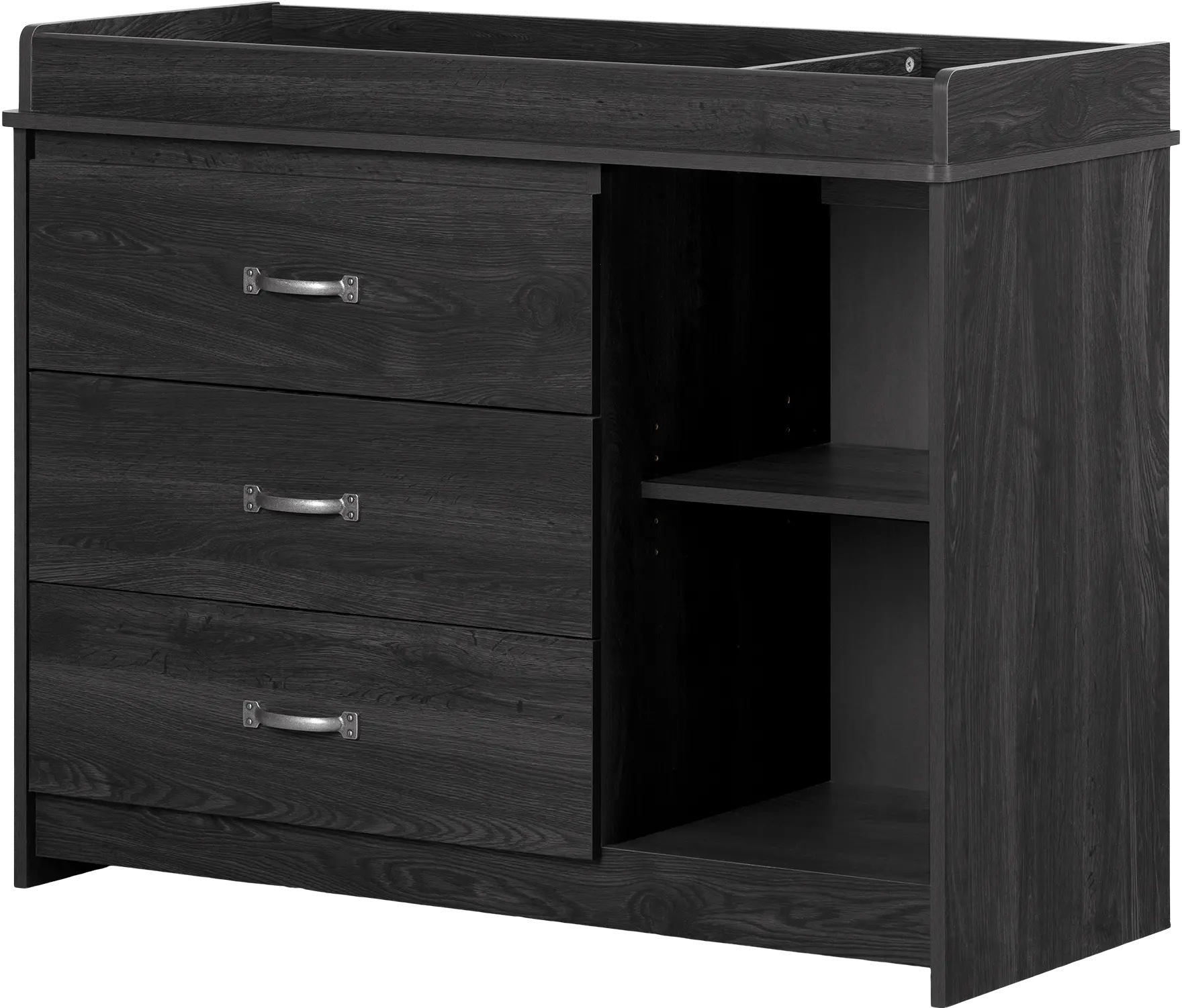 13286 Tassio Farmhouse Gray Oak Changing Table - South Shore-1
