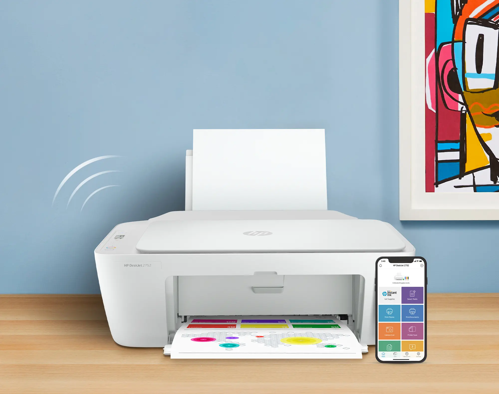 HP DJ2752 HP Deskjet 2752 Wireless All-In-One Printer-2