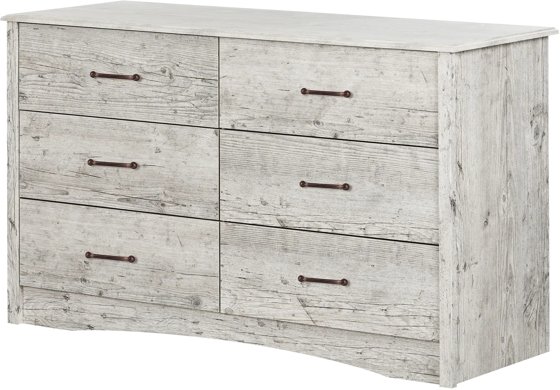 12995 Helson Seaside Pine 6-Drawer Dresser - South Shore-1