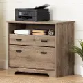 13102 Versa Weathered Oak 2-Drawer File Cabinet - South Shore