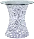 KIT/4200CE/CRST-END Crystal Round End Table