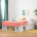 13137 Vito Pure White Storage Bed - South Shore