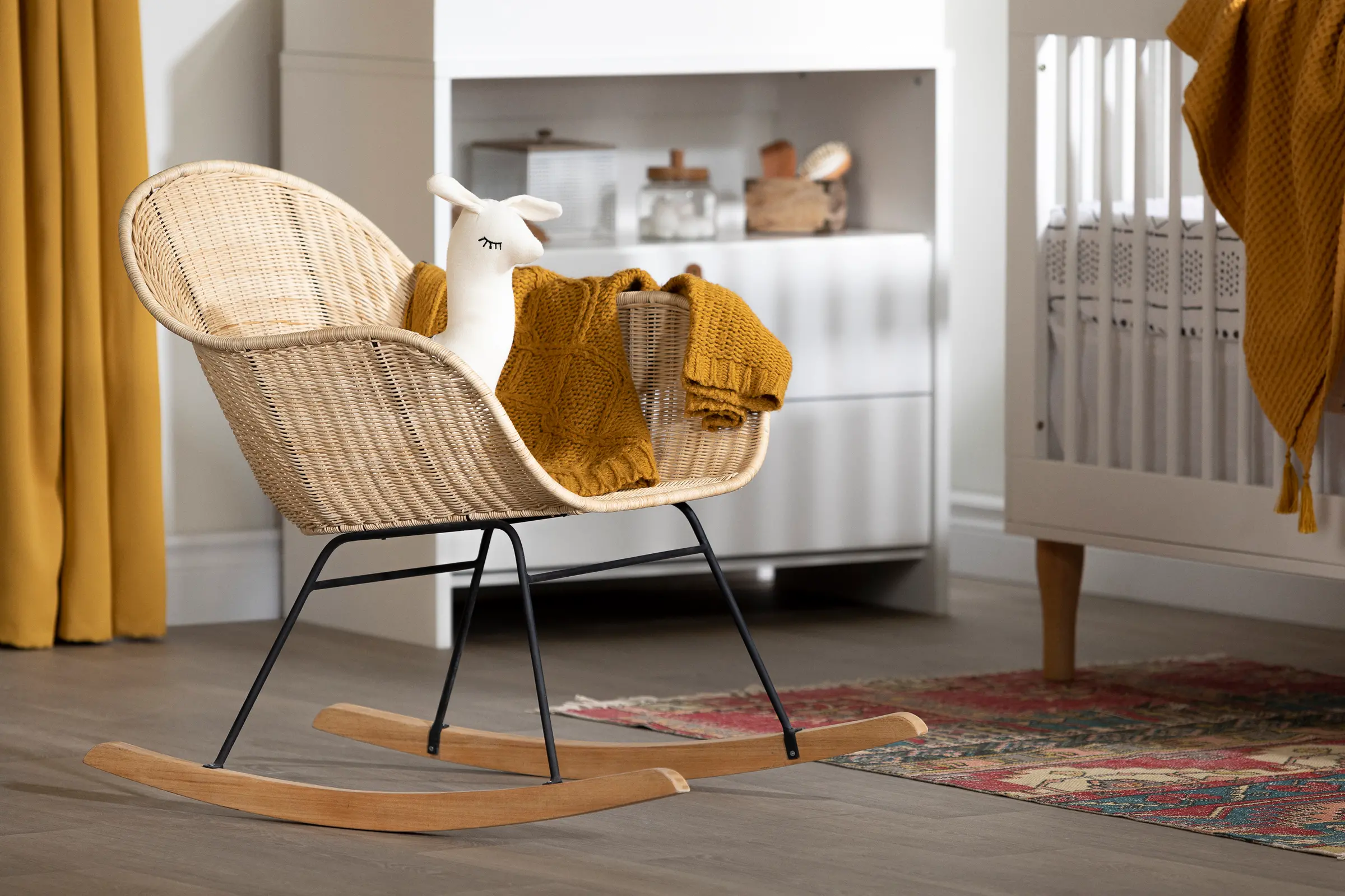 100430 Balka Rattan Rocking Chair - South Shore-5
