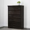 13111 Versa Rubbed Black 5-Drawer Chest - South Shore