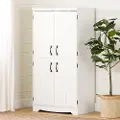 13242 Farnel Pure White 4-Door Storage Cabinet - South Shore
