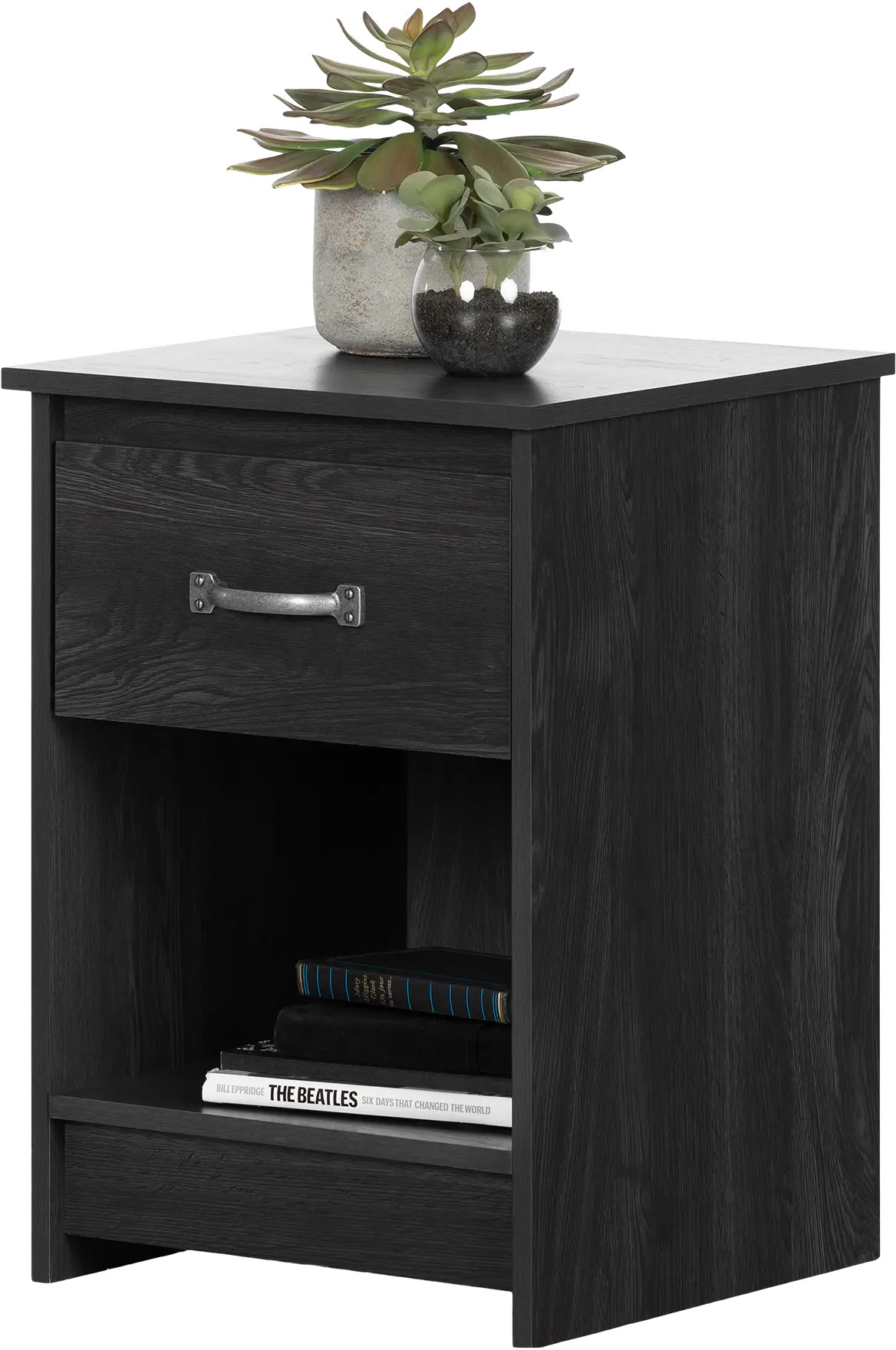 12985 Tassio Gray Oak 1-Drawer Nightstand - South Shore-1