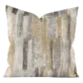 Brown, Off White and Gray Sedona 20 Inch Feather Throw Pillow