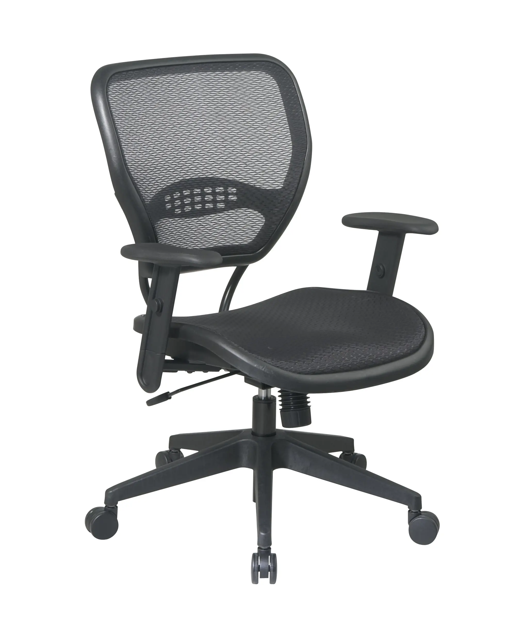 AirGrid Black 2-in-1 Tilt Control Office Chair-1