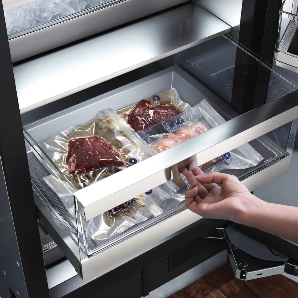 LG Signature Kitchen Suite 13.9 cu ft Integrated Column Freezer - Stainless Steel-8