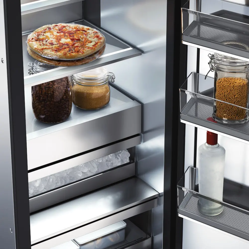 LG Signature Kitchen Suite 13.9 cu ft Integrated Column Freezer - Stainless Steel-9
