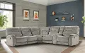 Crane Beige 6-Piece Reclining Sectional