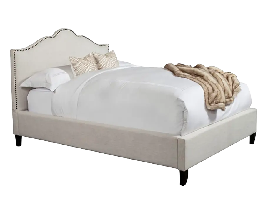 Aster Natural Queen Upholstered Bed-1