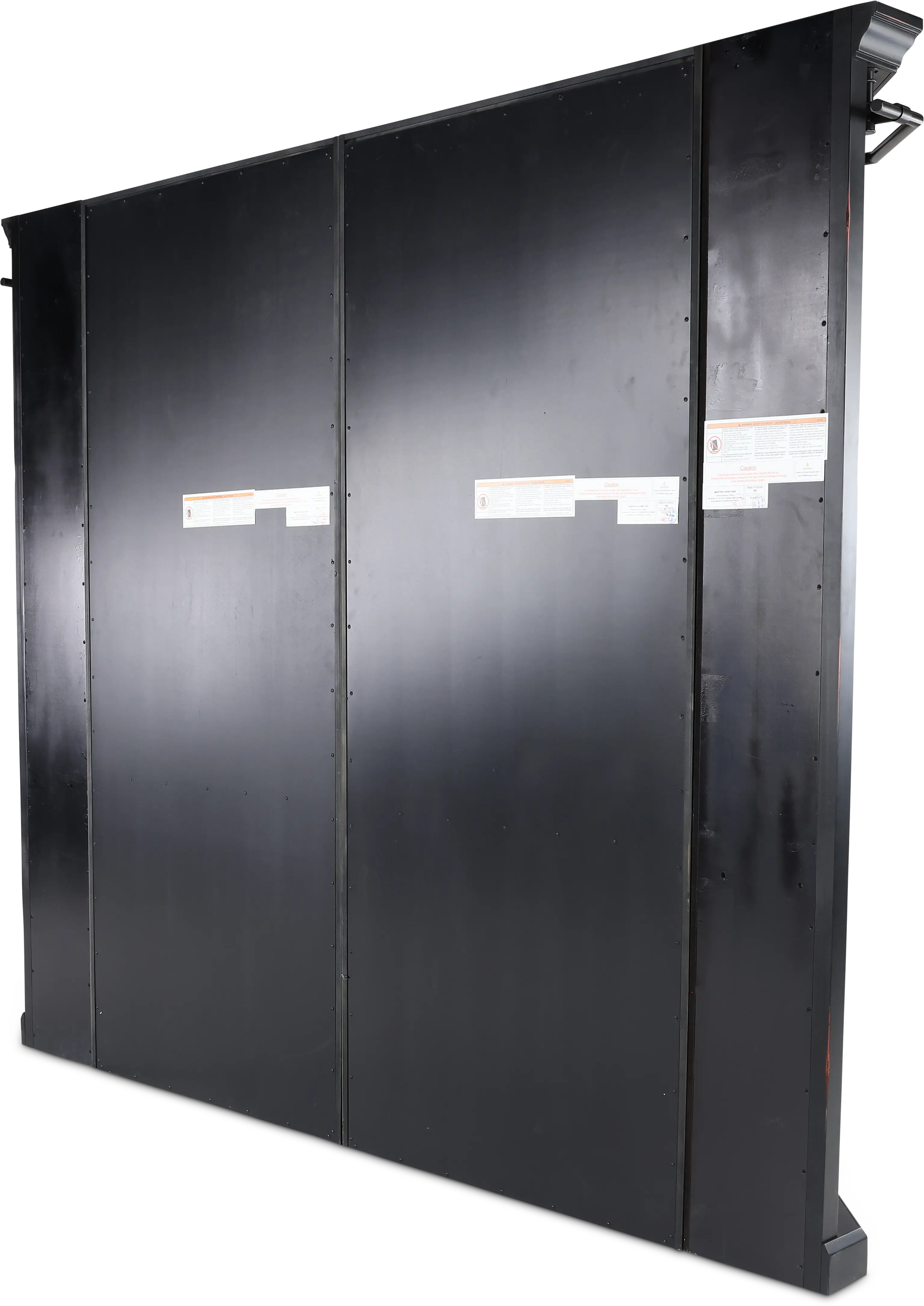 Toulouse Black and Honey 5-Piece Bookcase Wall-6
